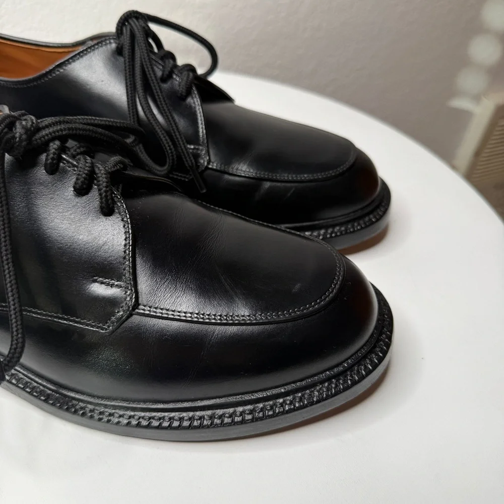 Allen Edmonds Brentwood Black Leather Oxford Moc Toe Dress Shoes Size 9